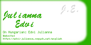 julianna edvi business card